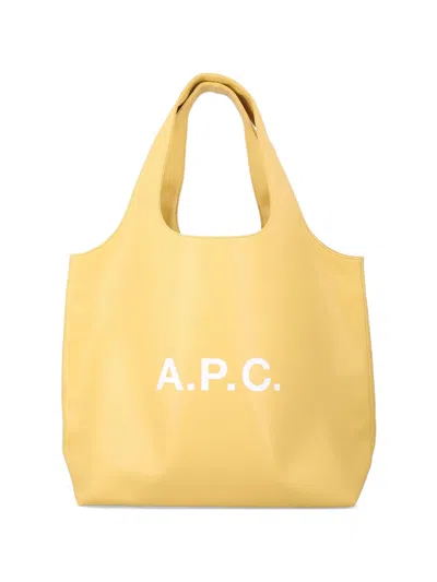 Apc Ninon Tote Bag In Yellow