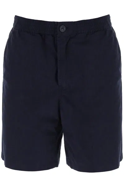 Apc Navy Norris Shorts In Blue