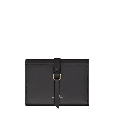 Apc A.p.c. Logo Printed Trifold Wallet In Black