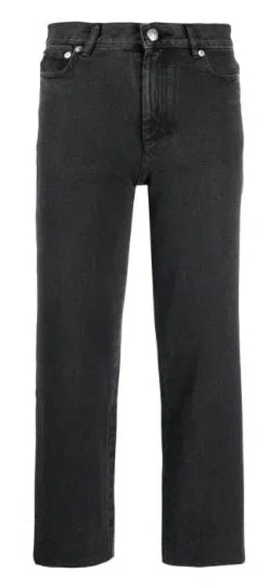 Apc A.p.c. Noir Delave Cotton Jeans In Black