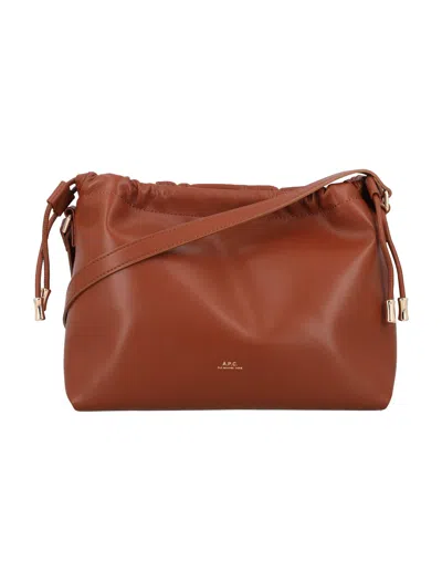 Apc A.p.c. Ninon Mini Bag In Brown