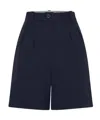 Apc Nola Pleated Mini Shorts In Black
