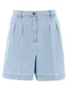 Apc A.p.c. Shorts In Light Blue