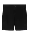 Apc A.p.c. Elasticated Waistband Bermuda Shorts In Black