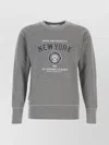 Apc X Marc Jacobs The Shrunken Ny Crew-neck Sweatshirt In Gray