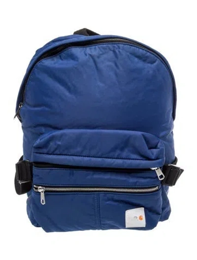 Pre-owned A.p.c. Nylon Backpack In Blue