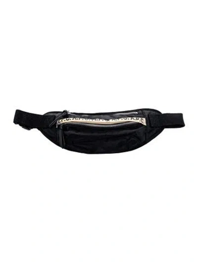 Pre-owned A.p.c. Nylon Belt Bag In Black