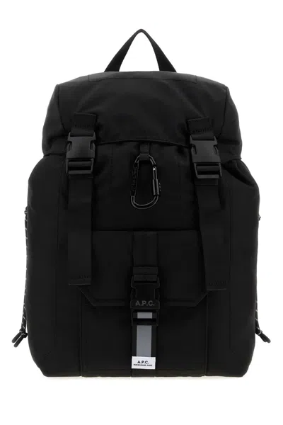 A.p.c. Nylon Cargo Backpack In Black