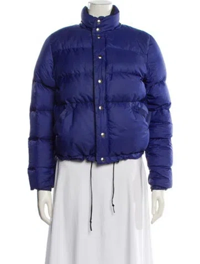 Pre-owned Apc Nylon Down Jacket In Blue