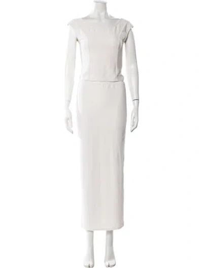 Pre-owned A.p.c. Nylon Skirt Set In White