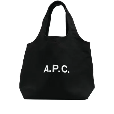 Apc A.p.c. Black Tote Bags Men
