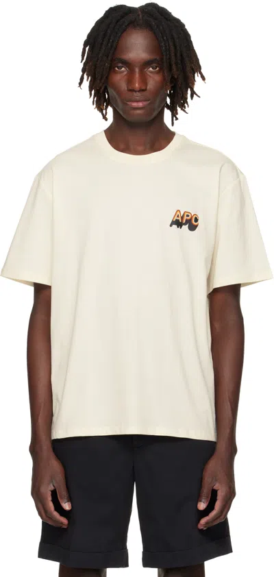 Apc Off-white 70's H T-shirt In Sand