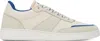 Apc Off-white & Blue Plain Sneakers In Tar Off White/blue