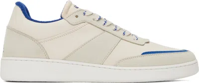 Apc Off-white & Blue Plain Sneakers In Tar Off White/blue