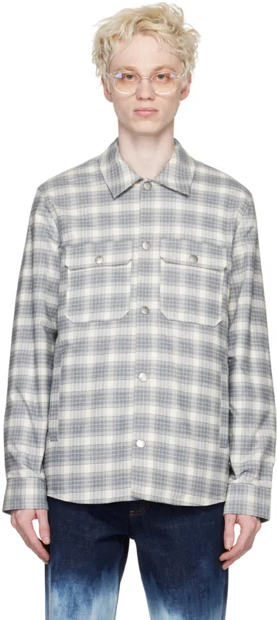 Apc Off-white & Gray Alex Jacket In Aad Ecru