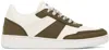 Apc Off-white & Khaki Plain Sneakers In Tjb Kaki/white