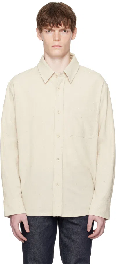 Apc Off-white Basile Overshirt In Sand