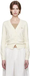 Apc Off-white Berangere Cardigan In Aac Off White