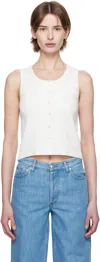 Apc Off-white Buttoned Tank Top
