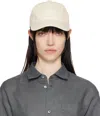 Apc Off-white Charlie Chainette Baseball Cap In Aad Ecru