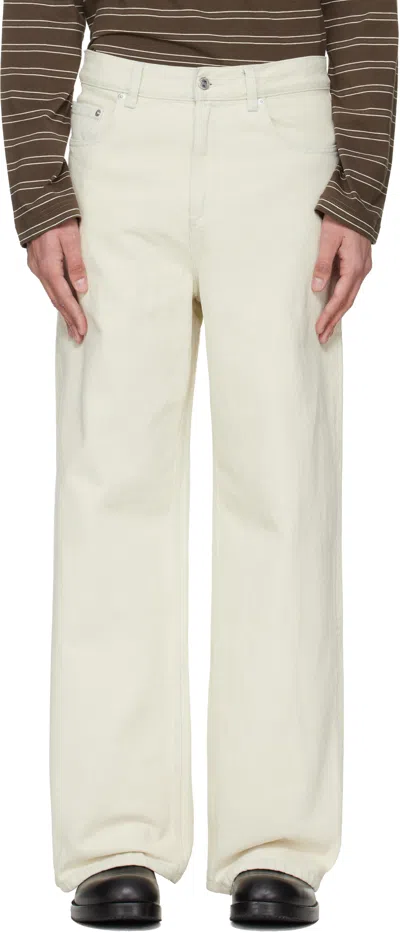 Apc Off-white Clyde Jeans In Neutral