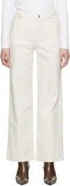 Apc Off-white Elisabeth Jeans In Aac Off White