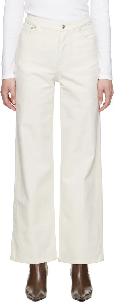 Apc Off-white Elisabeth Jeans In Aac Off White