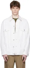 Apc Off-white Elvis Denim Jacket In White