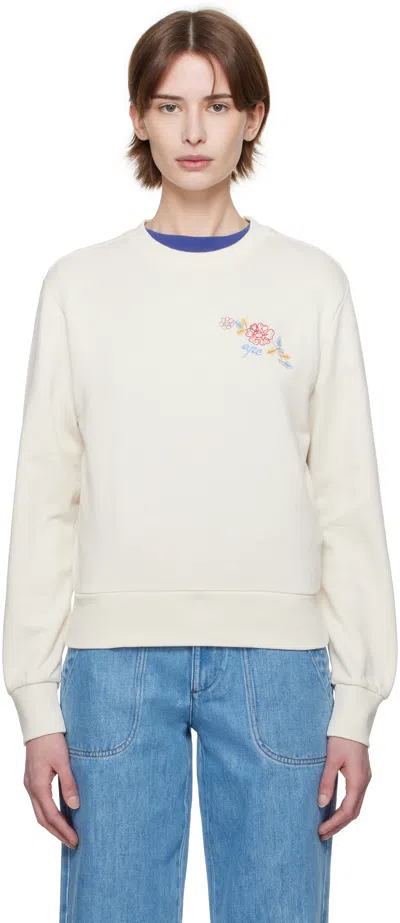 Apc Off-white Evelyn Sweatshirt In Aad Ecru