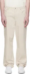 Apc Off-white Standard Trousers In Neutral