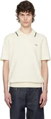 Apc Off-white Fynn Polo In Blanc Casse/noir