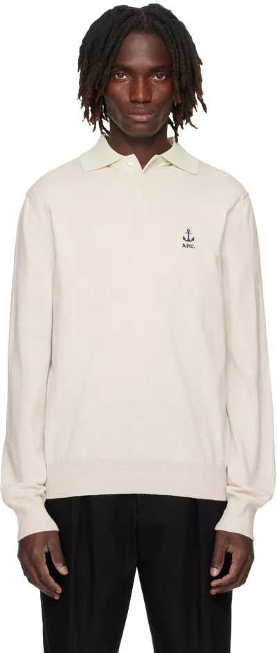 Apc Off-white Gabin Sweater In Neutral