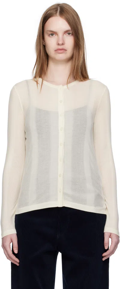 Apc Off-white Lorie Cardigan In Neutral