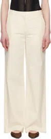 Apc Off-white Margaret Trousers In Aad Ecru