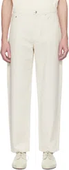 Apc A.p.c. Martin Button Detailed Straight Leg Jeans In Aac Off White