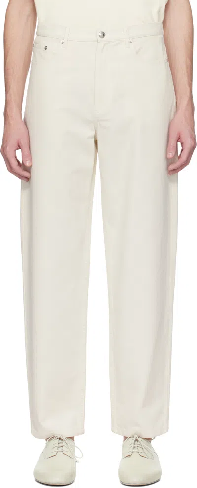 Apc Off-white Martin Jeans In Aac Off White