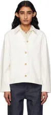 Apc Off-white Nikkie Denim Jacket In White