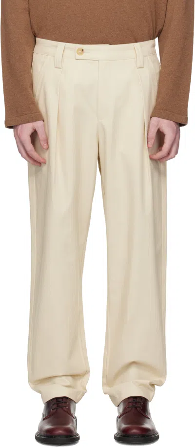 Apc Off-white Renato Trousers In Neutral