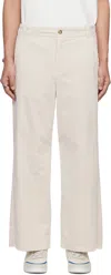 Apc Off-white River Pants In Aad Ecru