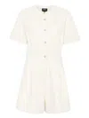 Apc A.p.c. Heavyweight Canvas Ronda Jumpsuit Clothing In Off White
