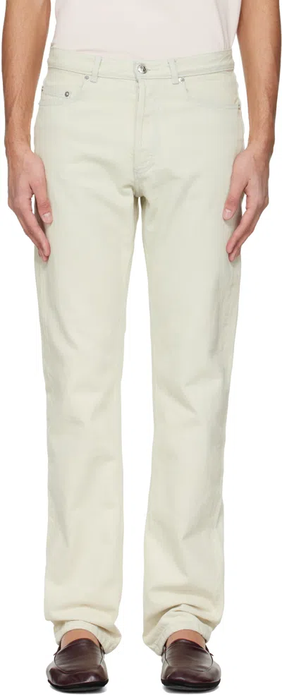A.p.c. Off-white Standard Jeans In Gray