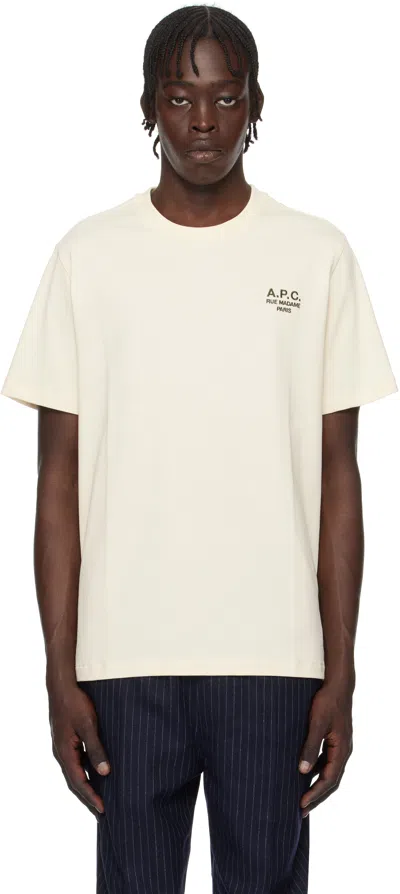 Apc Off-white Standard 'rue Madame' Sweatshirt In Ecru/kaki