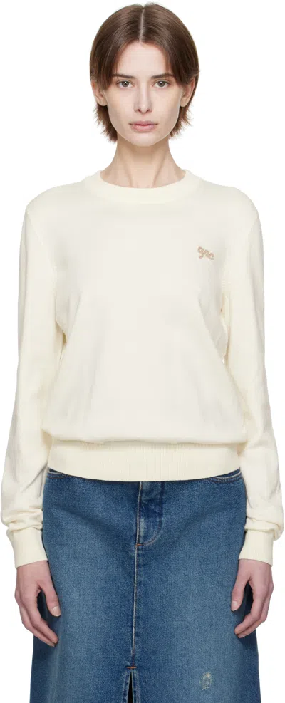 Apc Off-white Veronique Sweater In Aac Off White