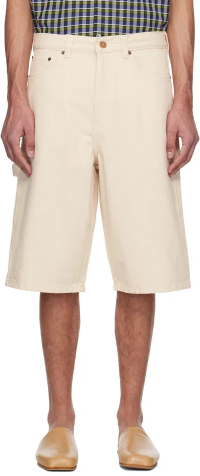 APC OFF-WHITE WESTLAND DENIM SHORTS