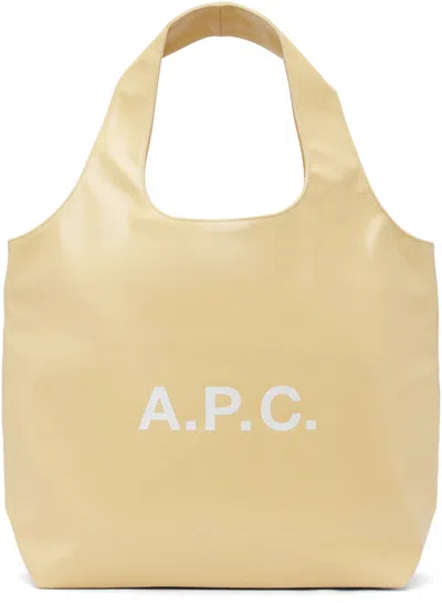 A.p.c. Off-white Ninon Tote In Sand