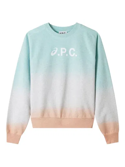 APC OMBRE LOGO-PRINT SWEATSHIRT