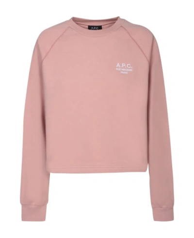 APC A.P.C. LOGO EMBROIDERED CREWNECK SWEATSHIRT