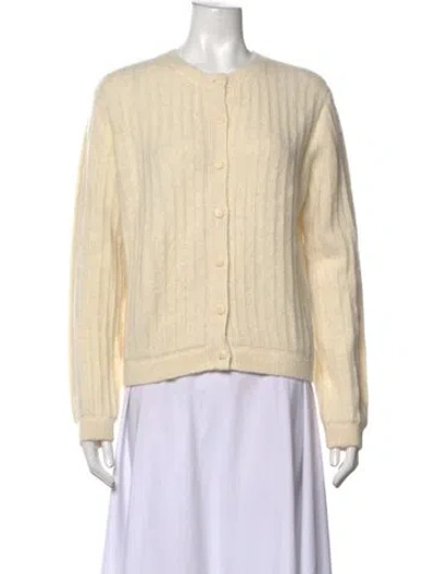 Pre-owned A.p.c. Open Front Sweater In Neutrals
