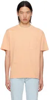Apc Orange Boxy Tab T-shirt In Ead Peach