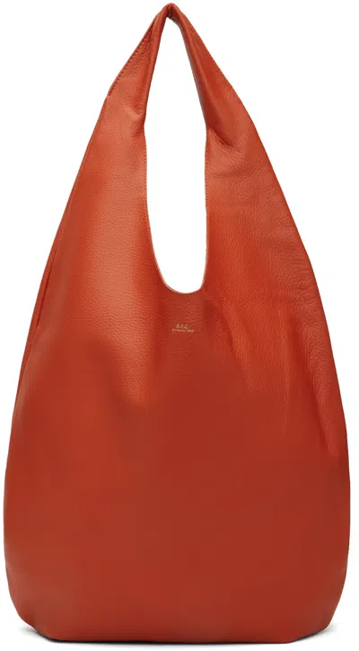Apc Orange 'le Neige' Bag